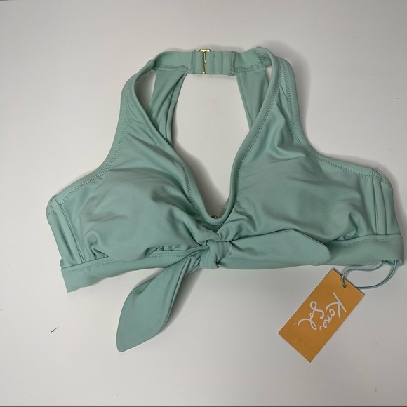 Kona Sol Mint Green Plus Beach Pool Padded Bikini Top - Picture 5 of 8